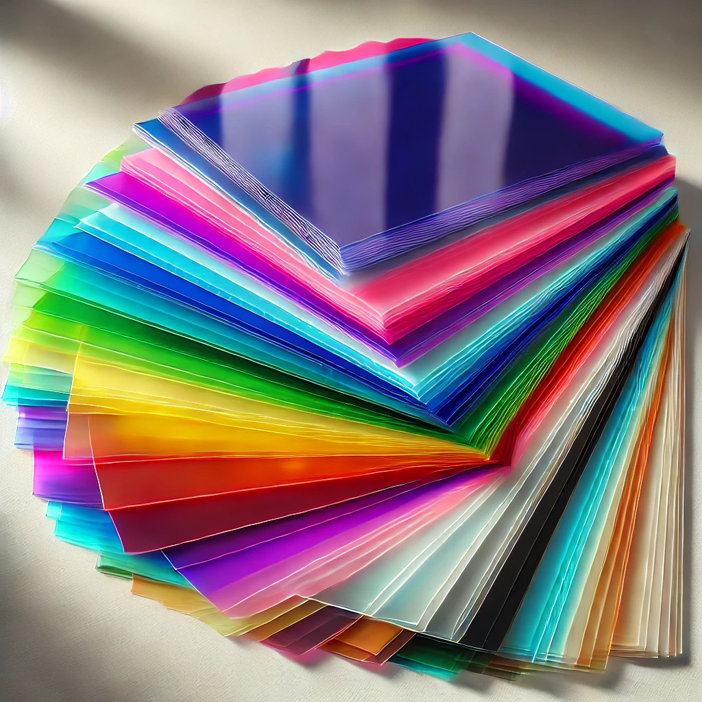 Transparentpapier in 10 Farben
