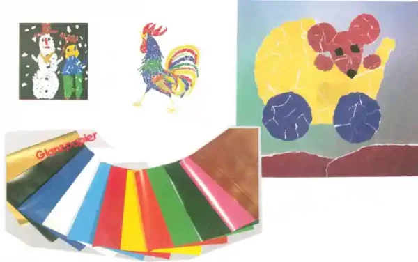 Glanzpapier Sortiment in 10 Farben