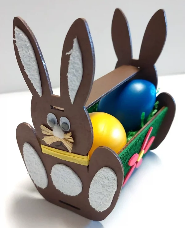 Osterhasen-Holzkörbchen