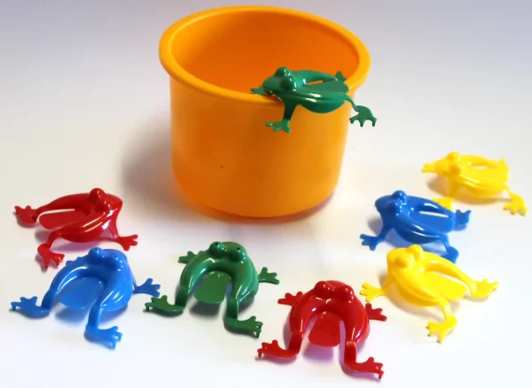 Frosch-Hüpf-Spiel aus ABS-Kunststoff – Fördert Geschick & Koordination
