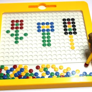 Mag Dot Magnetspiel – 32 × 32 cm, mit Magnetstift & 20 Vorlagen
