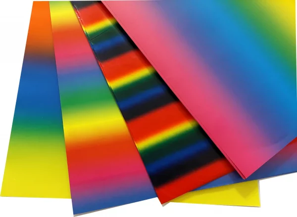 Regenbogenpapier-Sortimente