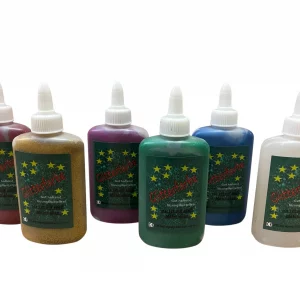 Glitter-Malfarben Set – 6 Glimmerfarben