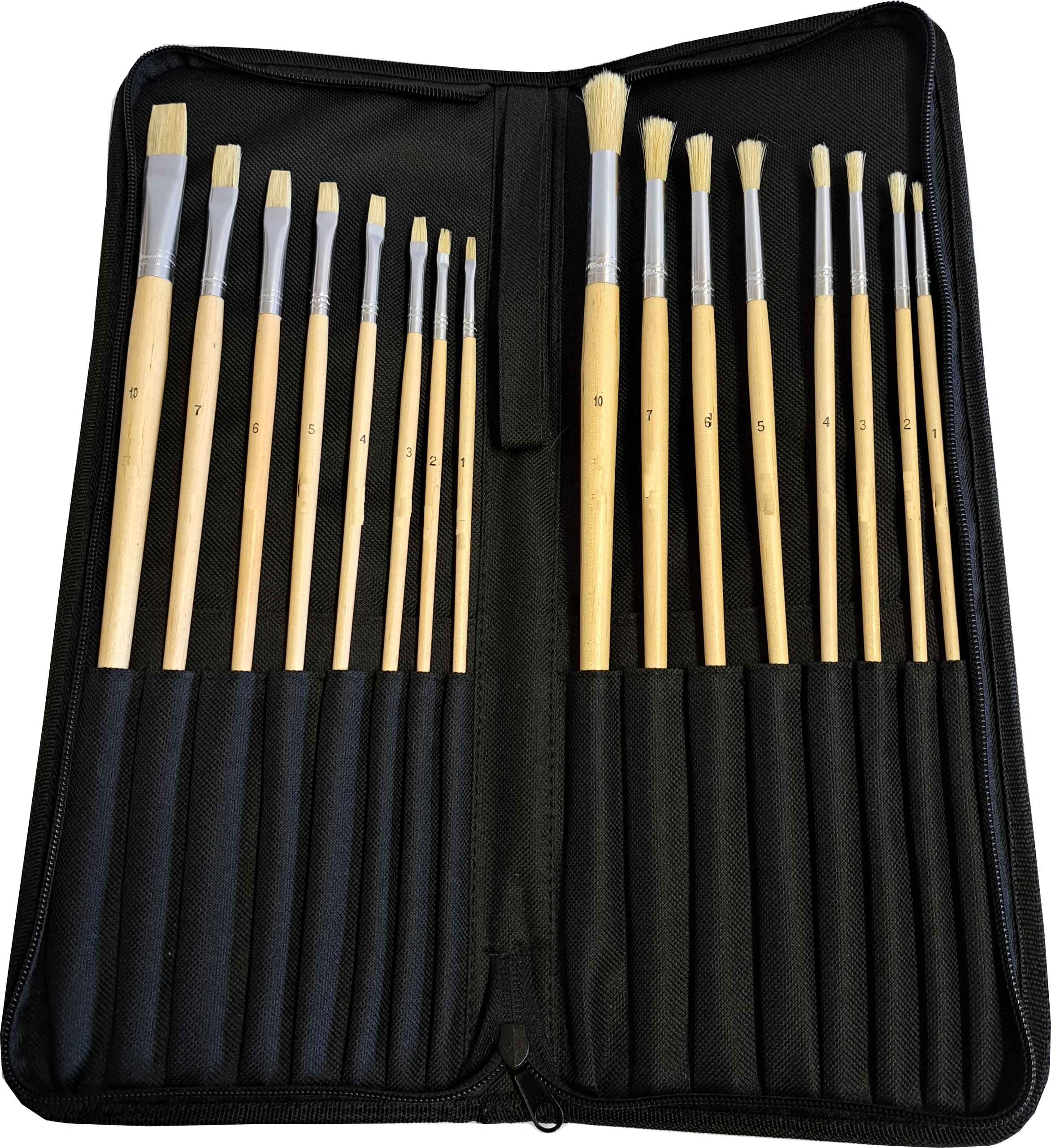 Pinsel-Set 17-teilig – Premium-Borstenpinsel