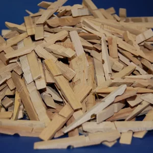 Wäscheklammern-Hälften aus Holz – 400 Stück, 7,2 cm