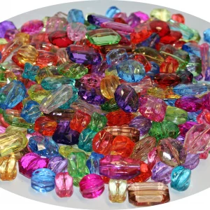 Diamant-Perlen – ½ kg bunte Acrylperlen