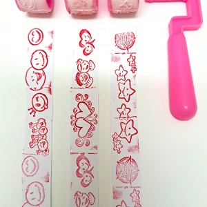 Stempel-Roller-Set – 3 Design-Stempel